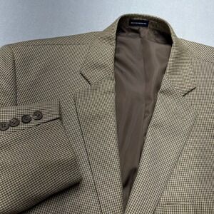 Stafford Essentials Men's Classic Fit Houndstooth Blazer Jacket Size 42s
